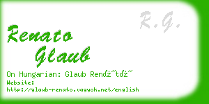 renato glaub business card